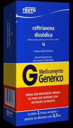 Ceftriaxona Dissódica 1g 3,5ml Im Genérico Teuto