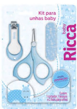 KIT PARA UNHAS BABY AZUL RICCA