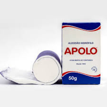 ALGODÃO HIDRÓFILO 50G APOLO