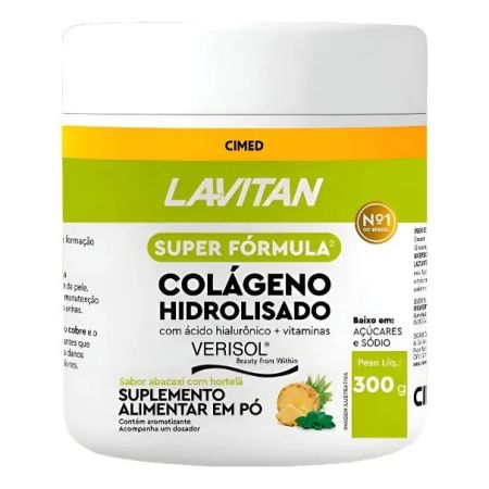 Lavitan Colágeno Hidrolisado Abacaxi Com Hortelã