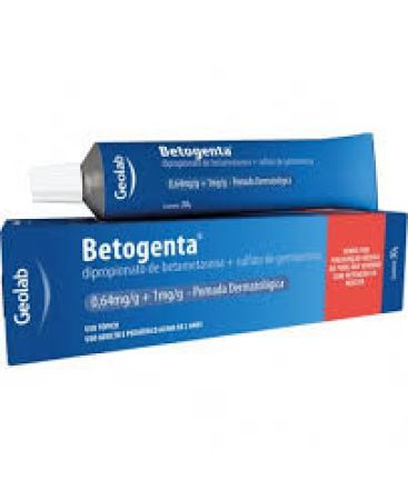 BETOGENTA Pomada Dermatológica 30g Dipropionato de Betametasona 0,64mg/g + Gentamicina 1mg/g